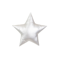 Star Pillow Shiny Silver