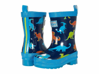 Linework Dinos Shiny Rain Boots