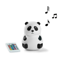 Panda speaker with changing colors lamp