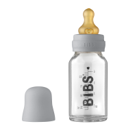 BIBS Baby Glass Bottle Complete Set 110ml Cloud