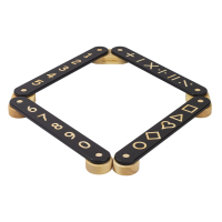 Wooden Balance Beam black 4 elements