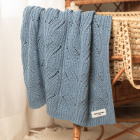 Памучно одеяло – синьо