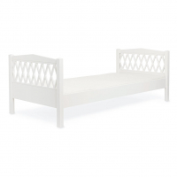 Harlequin Single Bed, 90x200cm - White