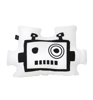 Декоративна възглавничка робот - бял - 1