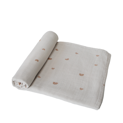 Одеяло от муселин и пелена за повиване – дъга - 1