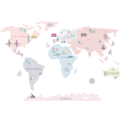 Стикер | Розова Карта - 1