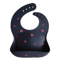 Silicone Baby Bib - Sea Shells Smoke