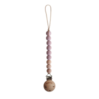 Mushie Pacifier Clips Cleo Mauve