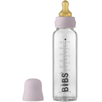 BIBS Пълен комплект стъклена бутилка 225 мл. Dusky Lilac