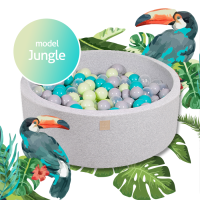 MeowBaby® Baby Foam Ball Pit 30cm, Model Jungle