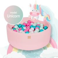 MeowBaby® Baby Foam Ball Pit 30cm, Model Unicorn