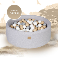 MeowBaby® Baby Foam Ball Pit 30cm, Model Safari