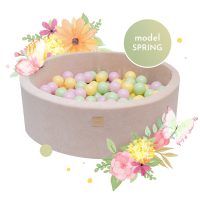 MeowBaby® Baby Foam Ball Pit 30cm, Model Spring