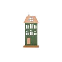 Christmas green house 11x24cm
