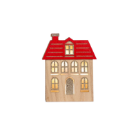 Christmas led house 12x17cm