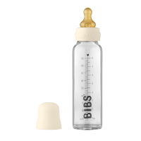 BIBS Пълен комплект стъклена бутилка 225 мл. Ivory