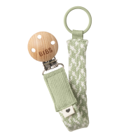 Текстилен клипс за биберон BIBS - Sage/Ivory