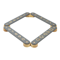 Wooden Balance Beam gray 4 elements