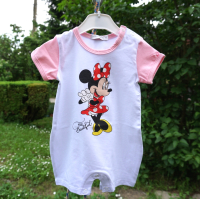 Бебешко гащеризонче за момиче  Мини Маус 62 см. в бял цвят