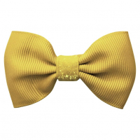 Small Bowtie Bow – Alligator Clip – Dijon Colored Glitter