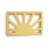 Mushie Sun Teether - Muted Yellow