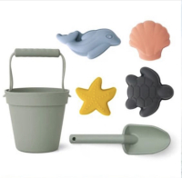 Silicone Sand Bucket Toy, Shovel and Tool Kit, BPA-free