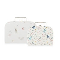 Kids Suitcases, Set of 2, FSC - Mix Fawn, Pressed Leaves Rose