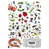 Цветен плакат “Числа с буболечки”