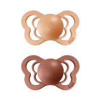 Pacifiers BIBS Honey Bee & Olive Couture – Natural, BPA-Free, 2 pcs. 6-18
