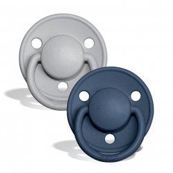 Биберони BIBS, силикон, 2бр. – Cloud & Steel Blue, BPA-Free - 1