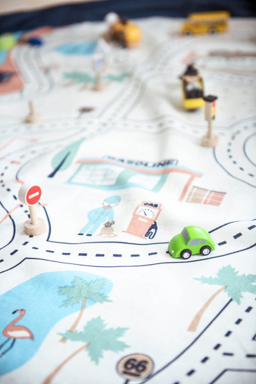 Чанта за събиране на играчки и постелка за игра “L.A. Roadmap” - 12