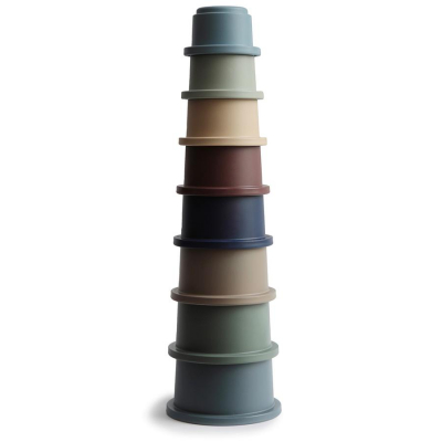 Кула от пастелни чашки за подреждане Forest - 1