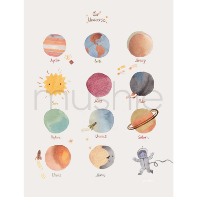 Постер с планети Mushie 28см x 43см - 1